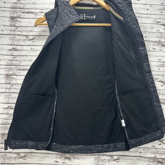 Smartwool Insulated Vest Women's Small Hooded Wool Polyester Full Zip Black - Picture 7 of 9